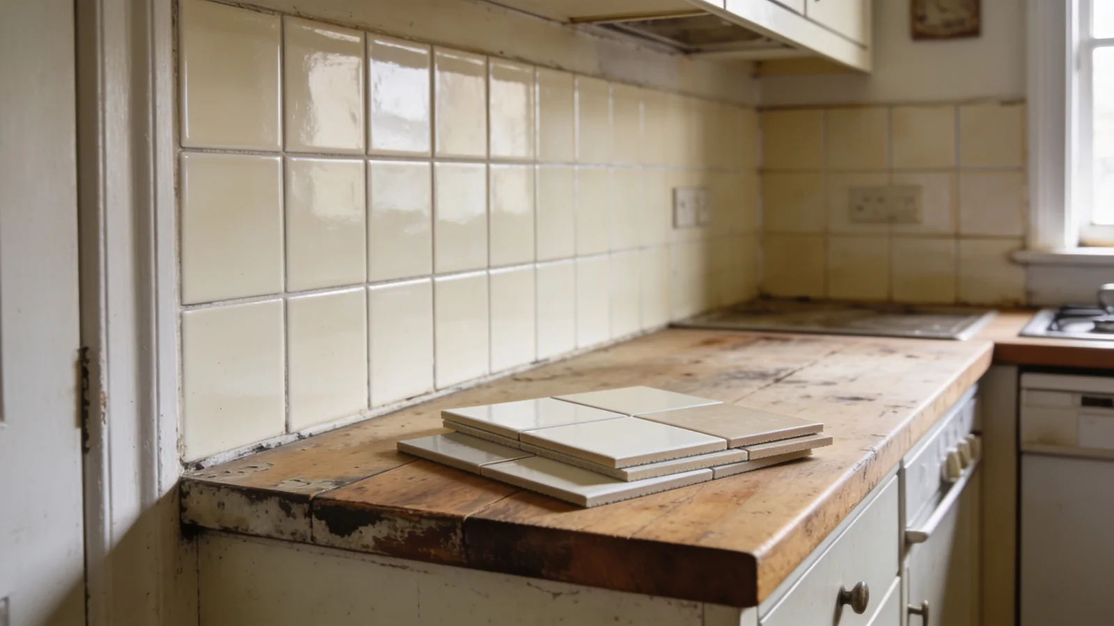 AI-generated London home inspiration for can you tile over tiles.