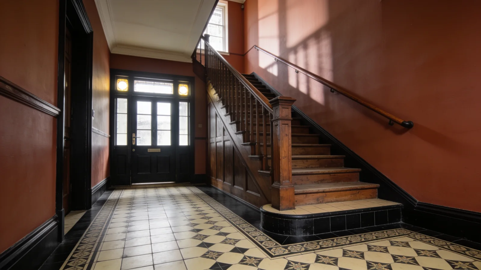 AI-generated London home inspiration for floor tiling.