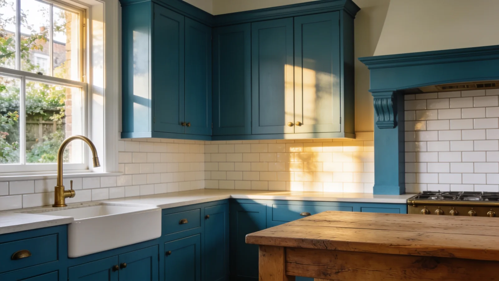 AI-generated London home inspiration for kitchen tiling.