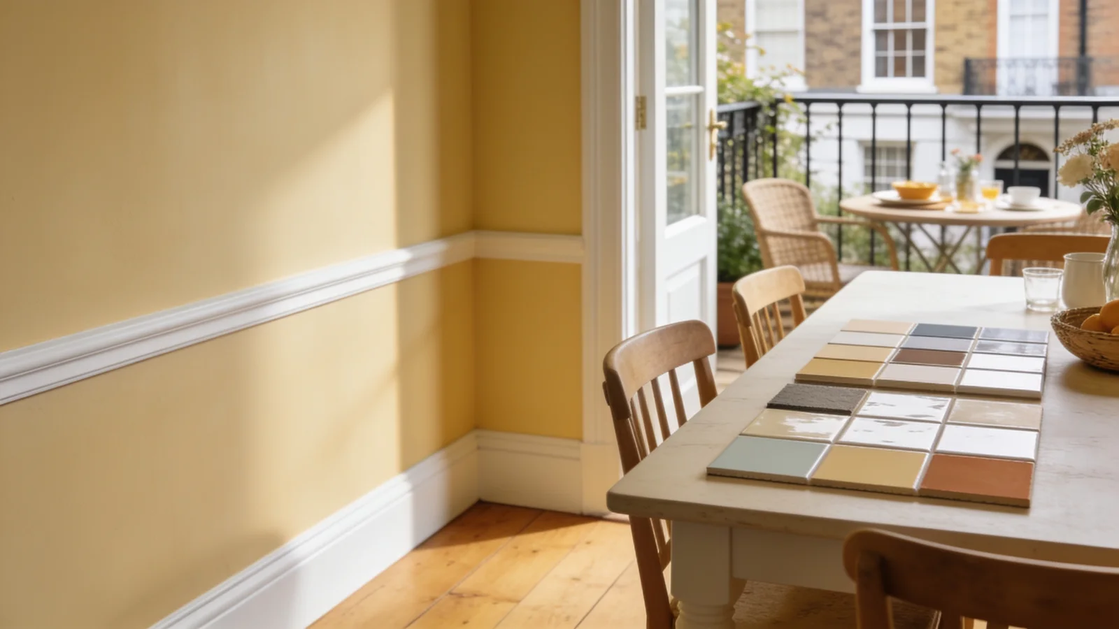 AI-generated London home inspiration for painting and tiling cost east london.