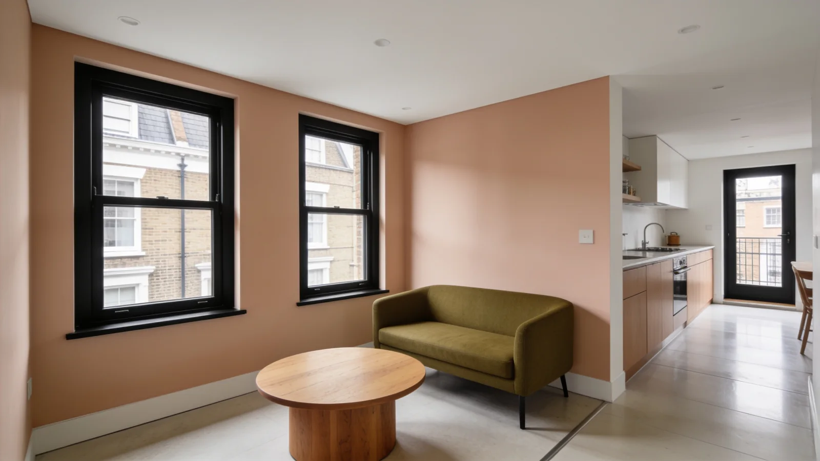 AI-generated London home inspiration for room layout furniture scale.